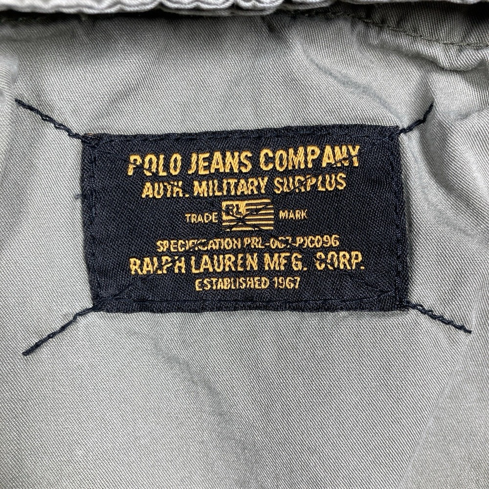 Polo Shorts Mens 34 Olive Green Cargo 12 in Inseam Military Surplus Gorpcore - Picture 12 of 16
